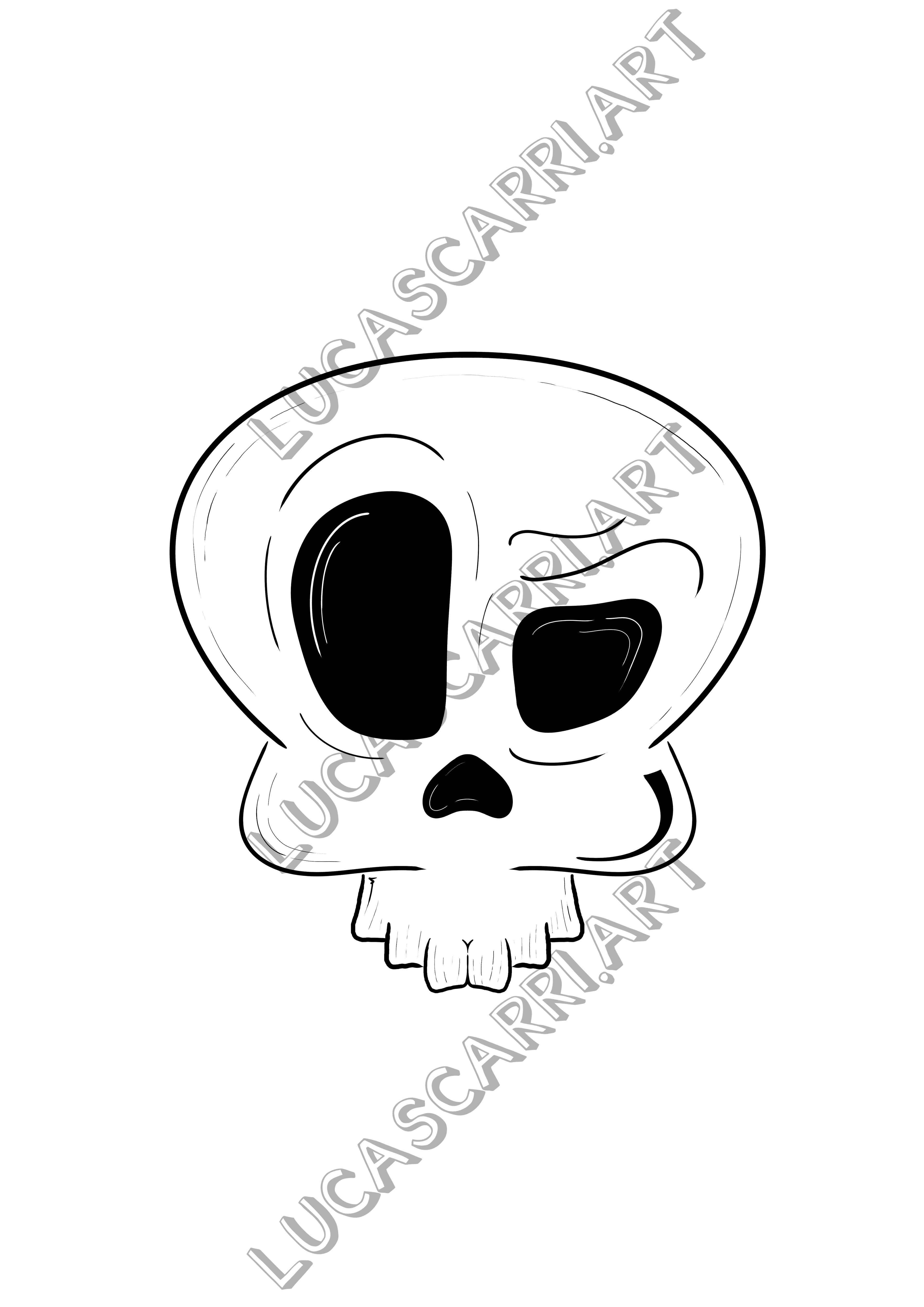 #706 skull w
