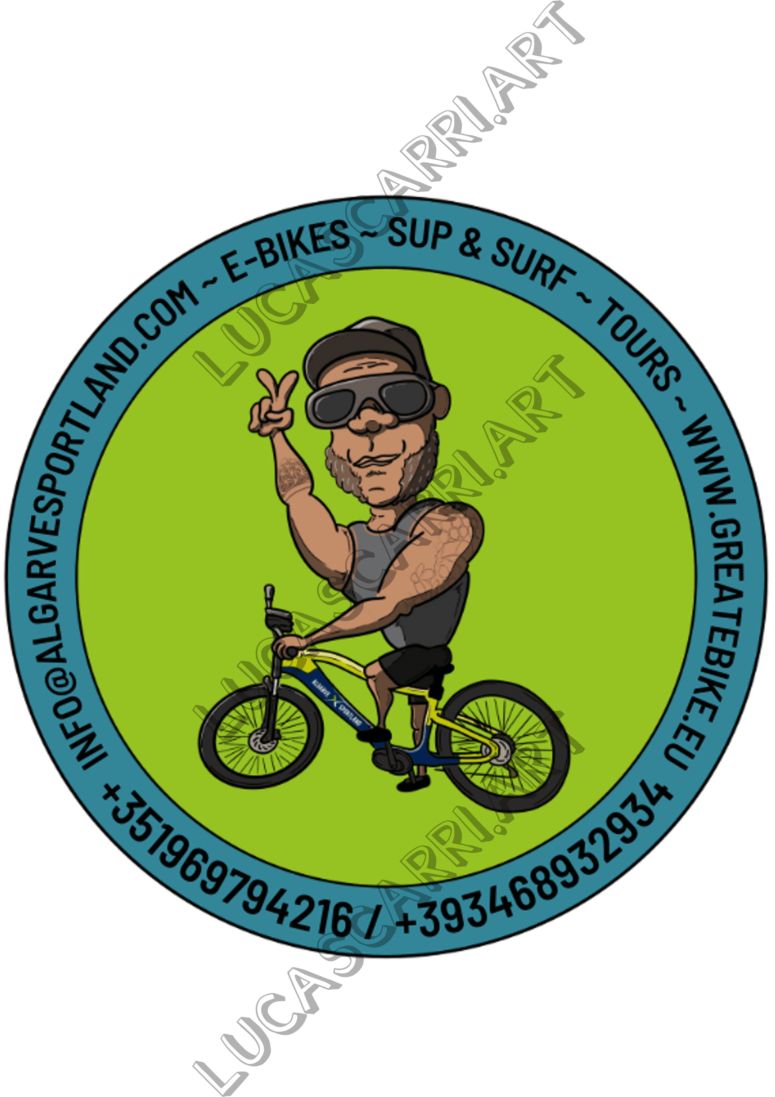 #201 sticker bici w