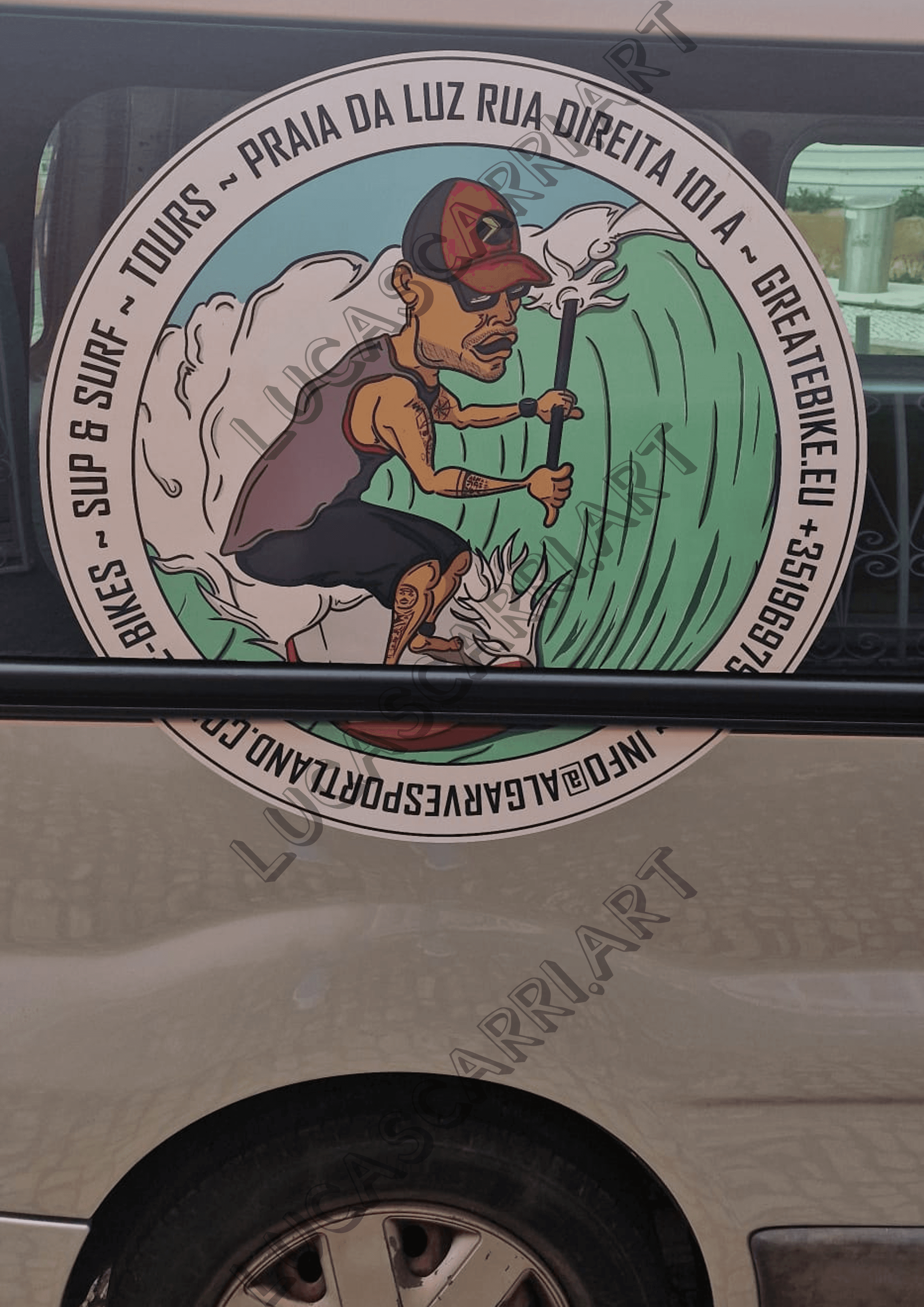 #205 van stickers 2 w